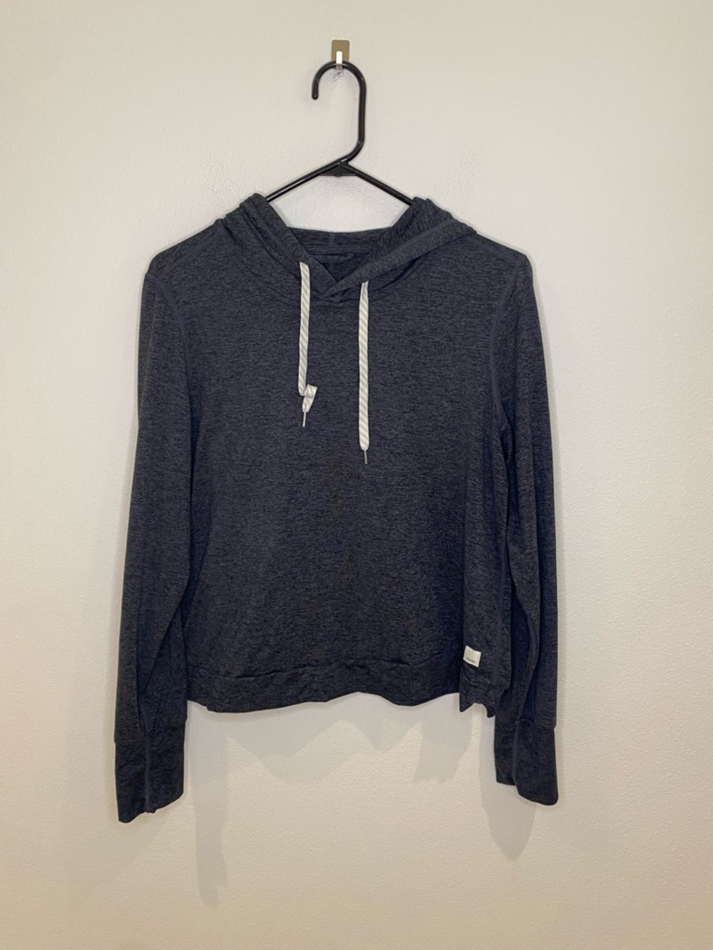 Vuori Halo Essential‎ Hoodie Pullover DreamKnit Charcoal Gray Woman’s L